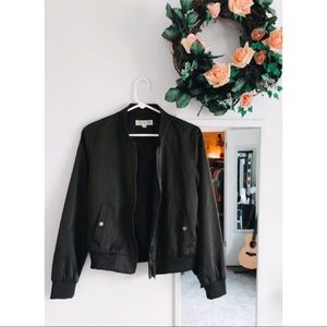 Olive Green Bomber Jacket